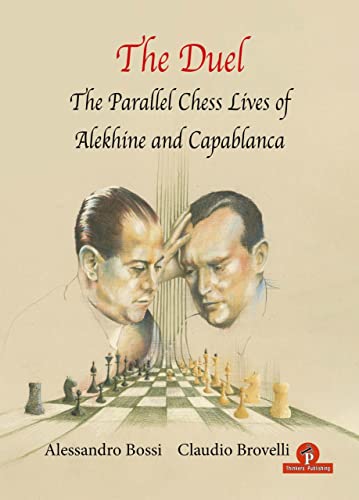 Book cover featuring portraits of two chess players facing each other over a board.