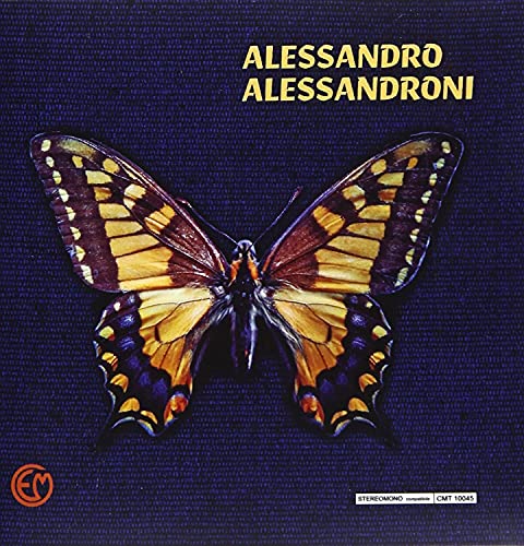 CD cover with a detailed illustration of a butterfly on dark blue.