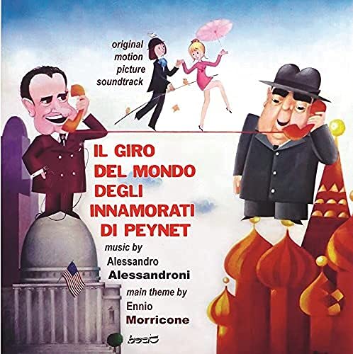 CD cover: cartoon figures with phones, title “Il Giro Del Mondo Degli Innamorati.”