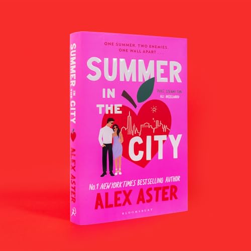 Book cover for Summer in the City by Alex Aster featuring a red apple.