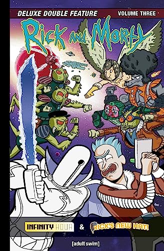Comic book cover featuring Rick and Morty and various surreal alien creatures.
