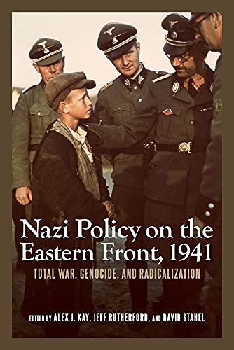 Book cover: Nazi soldiers with a young boy, titled "Nazi Policy...