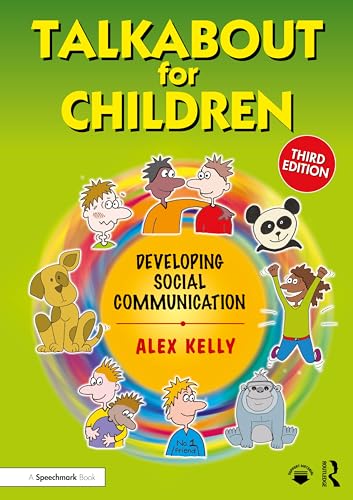 Book cover titled Talkabout for Children 2 featuring cartoon characters on a green background.