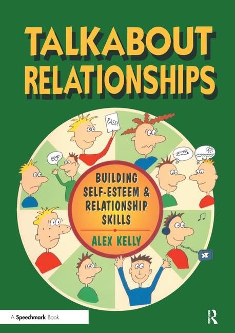 Book cover with cartoon figures and text: "Talkabout Relationships.