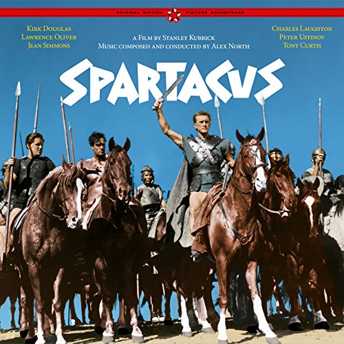 Spartacus soundtrack vinyl cover featuring a scene of horse-mounted warriors.