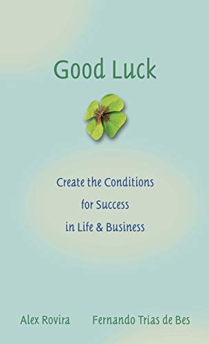 Book cover with a four-leaf clover and title "Good Luck.