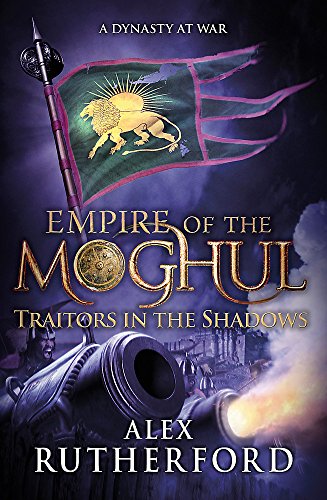 Book cover: historical fiction, Mughal empire, flag, cannon, and soldiers.