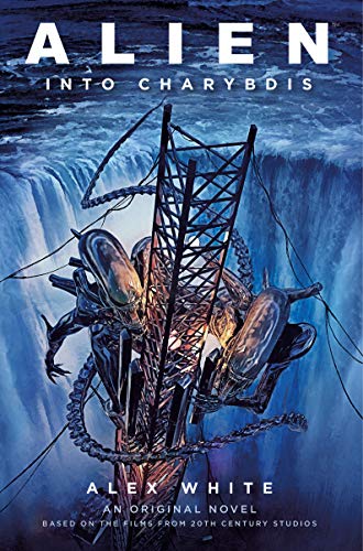 Alien novel cover depicting a Xenomorph emerging from a swirling, watery vortex.