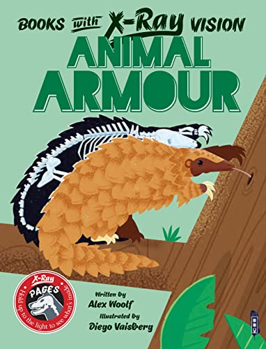 Book cover featuring a pangolin with visible skeletal structure.
