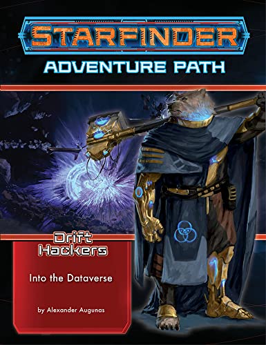 Starfinder adventure path cover featuring a futuristic, armored alien character.