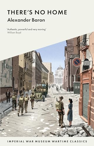 Book cover showing soldiers and a military vehicle in a ruined European city street.