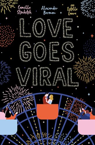 Book cover featuring a couple in a Ferris wheel car against a fireworks background.