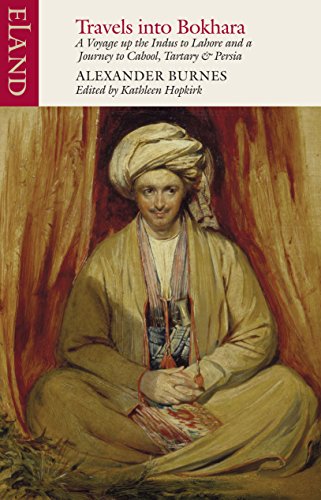 Book cover: portrait of Alexander Burnes in traditional dress.