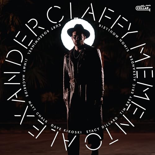 CD cover: Alexander Claffy in a coat, surrounded by circular text.