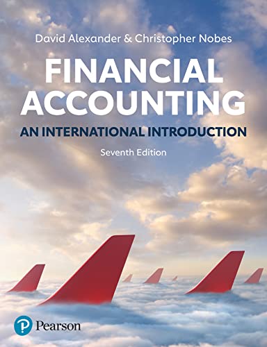Textbook cover: "Financial Accounting, 7th Edition" with airplane image.