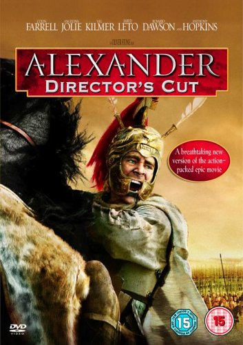 DVD cover for “Alexander - Director’s Cut” featuring Colin Farrell as Alexander.