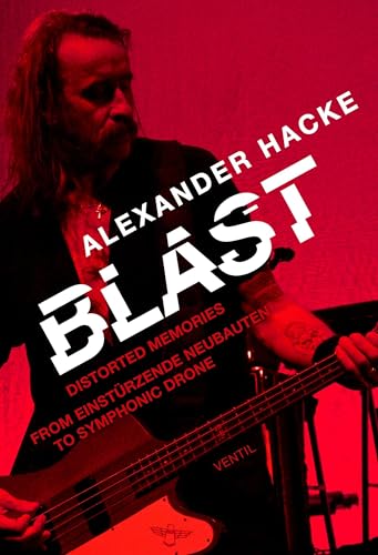 Book cover featuring Alexander Hacke with a red background and bold text.
