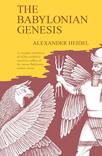 Book cover depicting Babylonian figures and a winged, griffin-like creature.