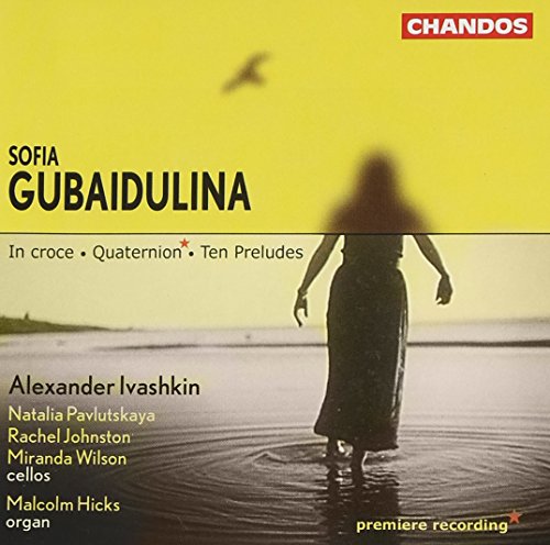 CD cover for Sofia Gubaidulina’s “In Croce” featuring a blurred figure.