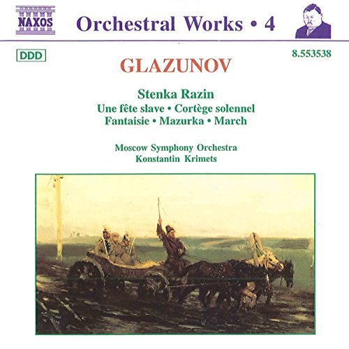 CD cover for Glazunov’s “Stenka Razin” with a historical painting.
