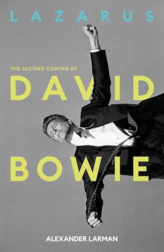 Book cover featuring a black and white photo of David Bowie with raised fists.