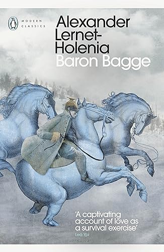 Book cover featuring a soldier riding a blue horse with other horses in background.