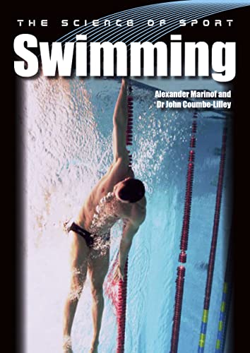Book cover: swimmer in motion, titled "The Science of Sport: Swimming".