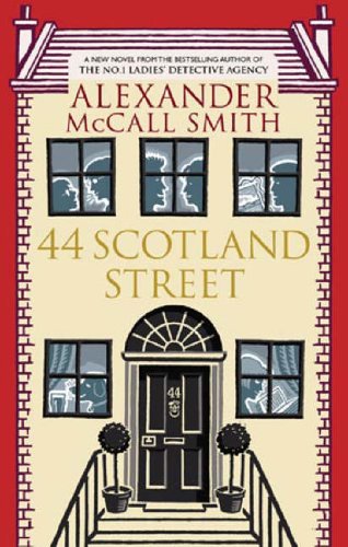 Book cover: illustrated red brick building with the title "44 Scotland Street".