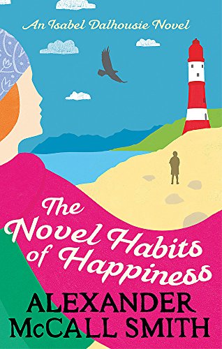 Book cover with a woman’s profile, lighthouse, and bird in a landscape.