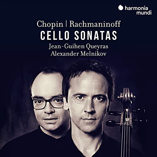 CD cover featuring two musicians and a cello, dark background.