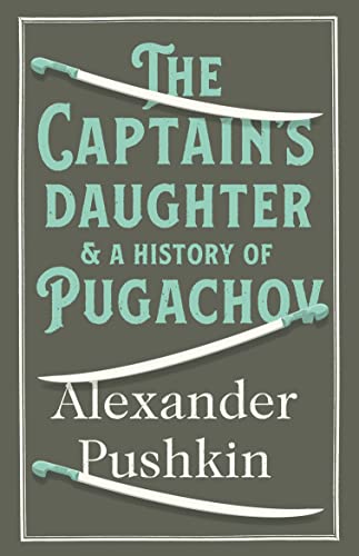 Book cover for "The Captain's Daughter" by Alexander Pushkin with crossed swords.