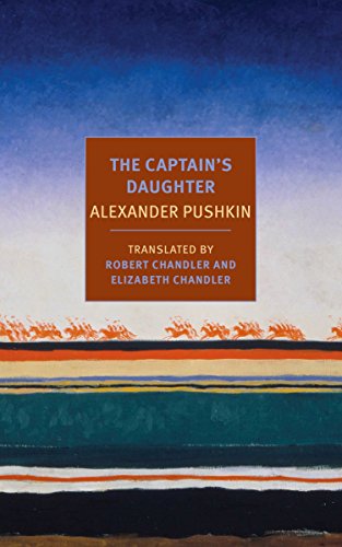 Book cover: "The Captain's Daughter" by Alexander Pushkin, with abstract art.