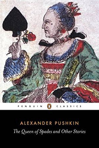Book cover featuring a vintage illustration of the Queen of Spades.