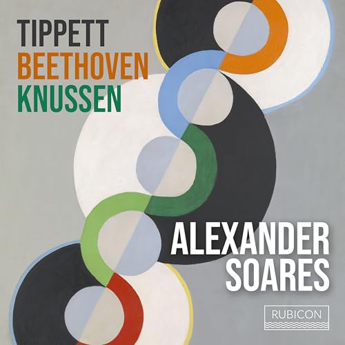 CD cover with abstract circles and composer names: Tippett, Beethoven, Knussen.