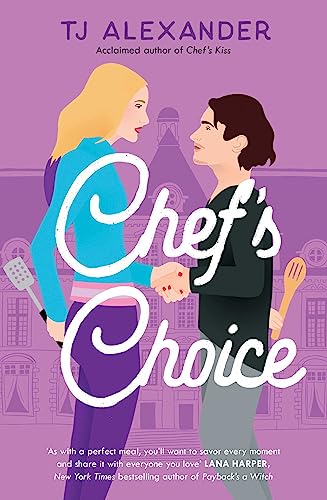 Book cover: "Chef's Choice (Volume 2)" featuring two people and kitchen tools.