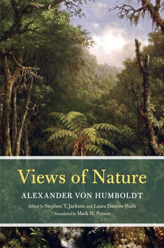 Book cover depicting a lush, tropical forest scene with title “Views of Nature”.