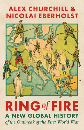 Book cover: "Ring of Fire" depicting soldiers on a world map.