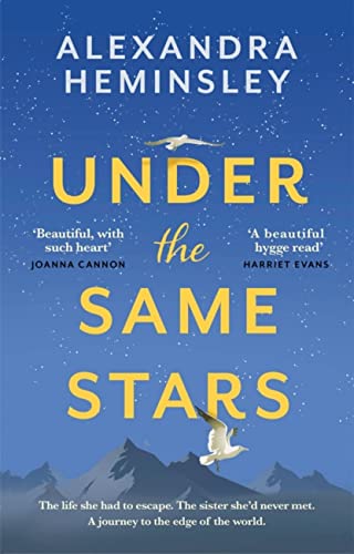 Book cover: "Under the Same Stars" with starry sky and birds.