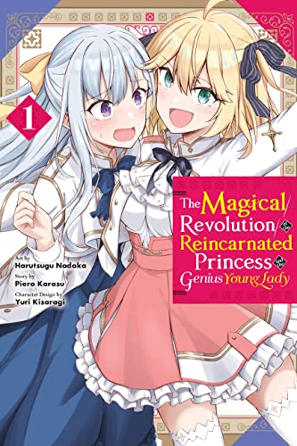 Manga cover featuring two young women with long hair, smiling brightly.