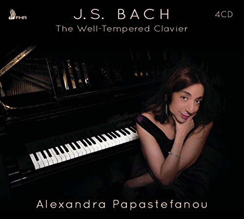 CD cover featuring pianist Alexandra Papastefanou and a grand piano.