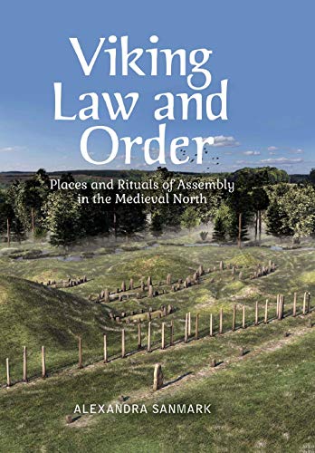Book cover: “Viking Law and Order” with a landscape illustration.