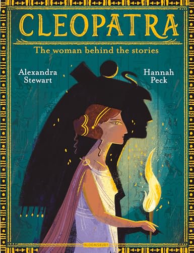 Book cover depicting Cleopatra in profile with a dark, shadowy figure.