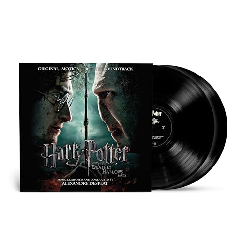 Harry Potter and the Deathly Hallows Part 2 vinyl record cover and disc.