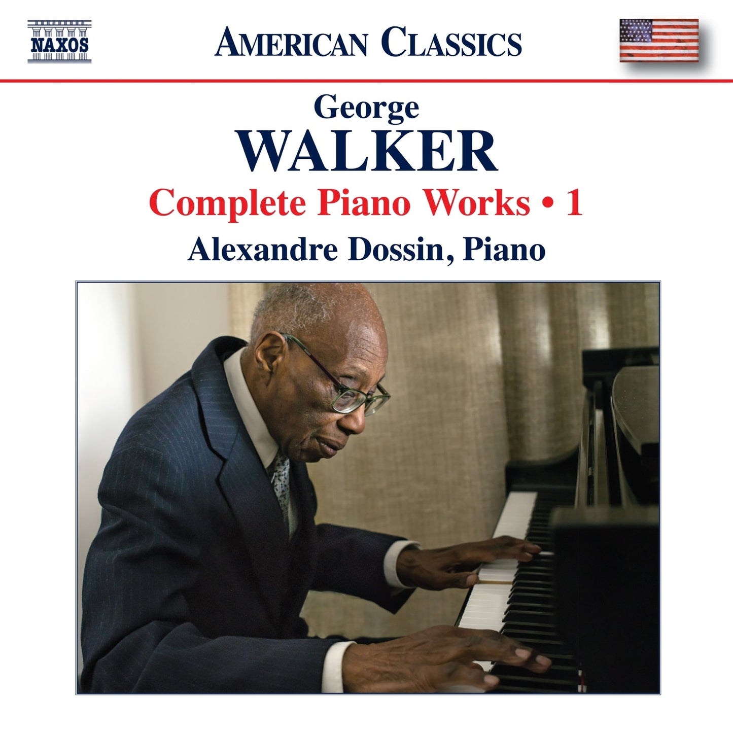 CD cover featuring pianist Alexandre Dossin and composer George Walker.
