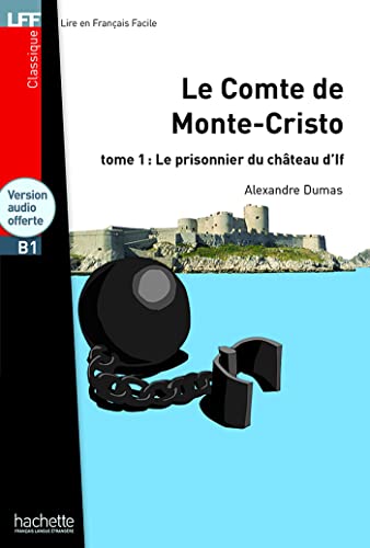 Book cover: “Le Comte de Monte-Cristo” with a castle and ball & chain.
