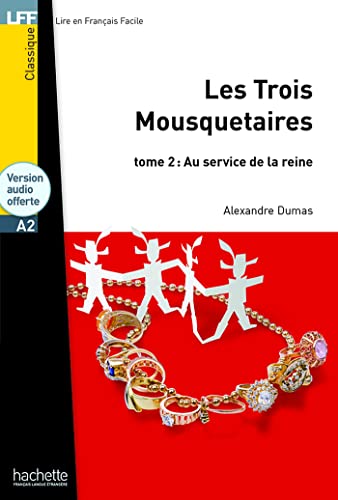 Book cover: “Les Trois Mousquetaires” tome 2, with silhouettes and jewelry.