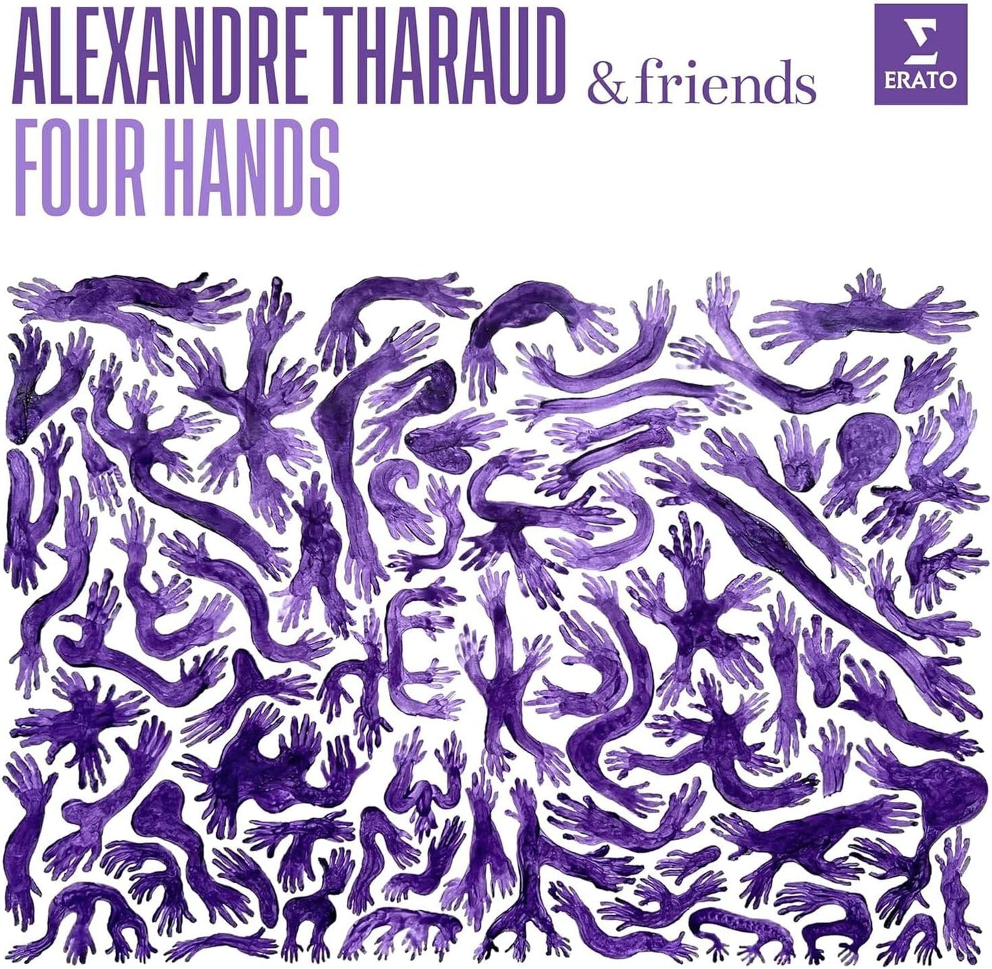 CD cover: purple hand illustrations over a pale green background.