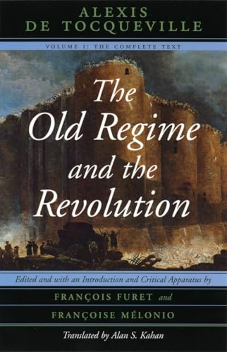 Book cover: “The Old Regime and the Revolution” by Alexis de Tocqueville.