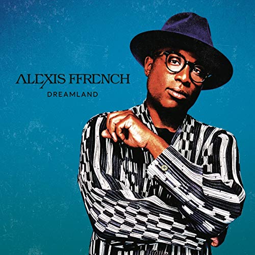 Alexis Ffrench album cover featuring a man in a hat and patterned jacket.