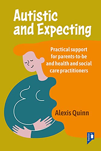 Book cover titled Autistic and Expecting with an illustration of a pregnant person.